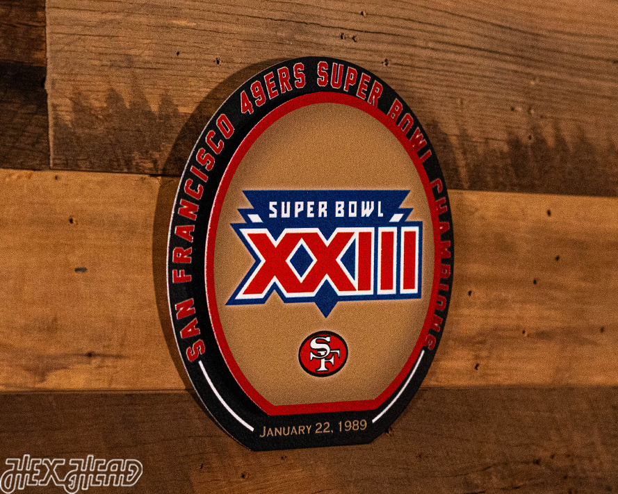 San Francisco 49ers Super Bowl XXIII "DOUBLE PLAY" On The Shelf or On The Wall