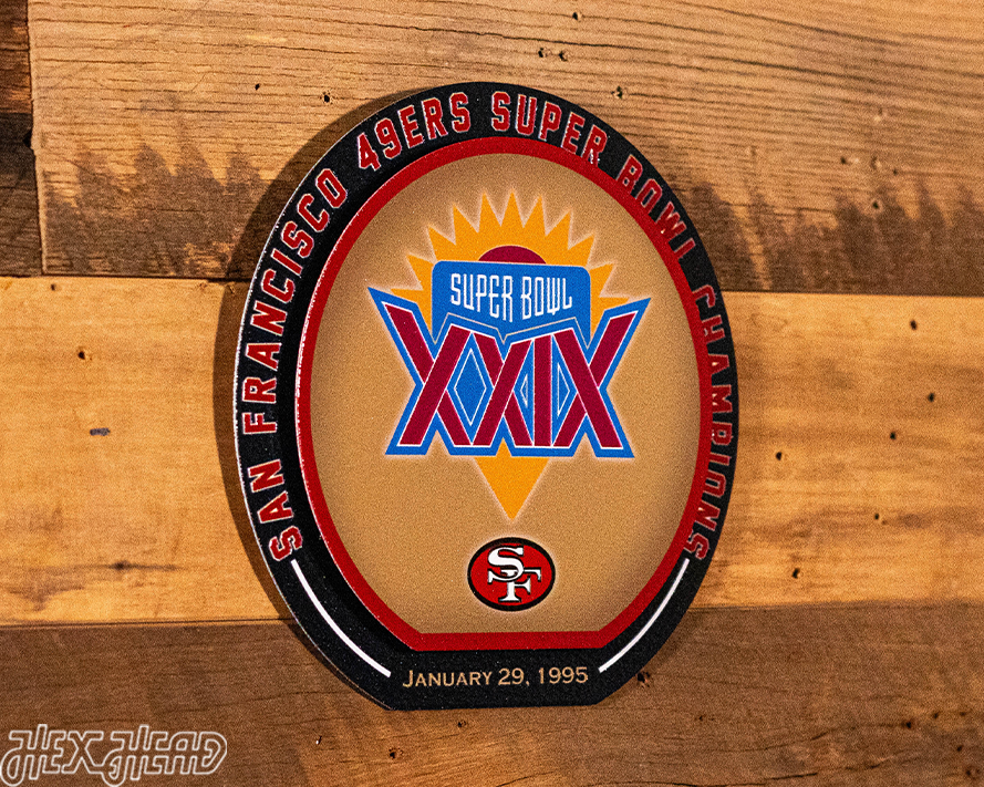 San Francisco 49ers Super Bowl XXIX "DOUBLE PLAY" On The Shelf or On The Wall