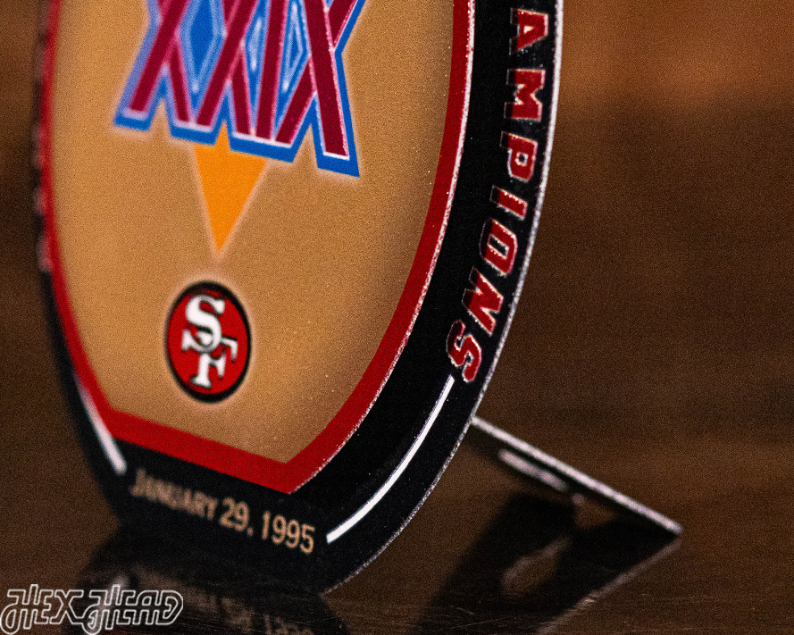 San Francisco 49ers Super Bowl XXIX "DOUBLE PLAY" On The Shelf or On The Wall