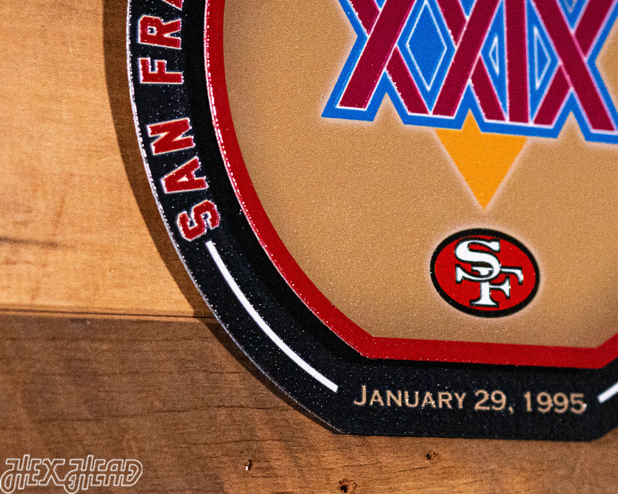 San Francisco 49ers Super Bowl XXIX "DOUBLE PLAY" On The Shelf or On The Wall