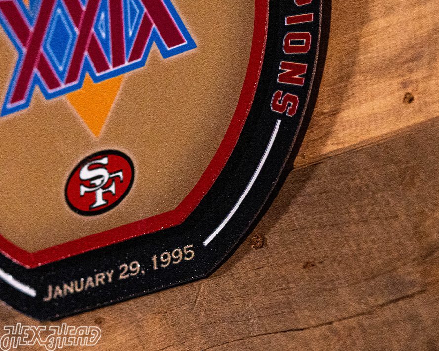 San Francisco 49ers Super Bowl XXIX "DOUBLE PLAY" On The Shelf or On The Wall