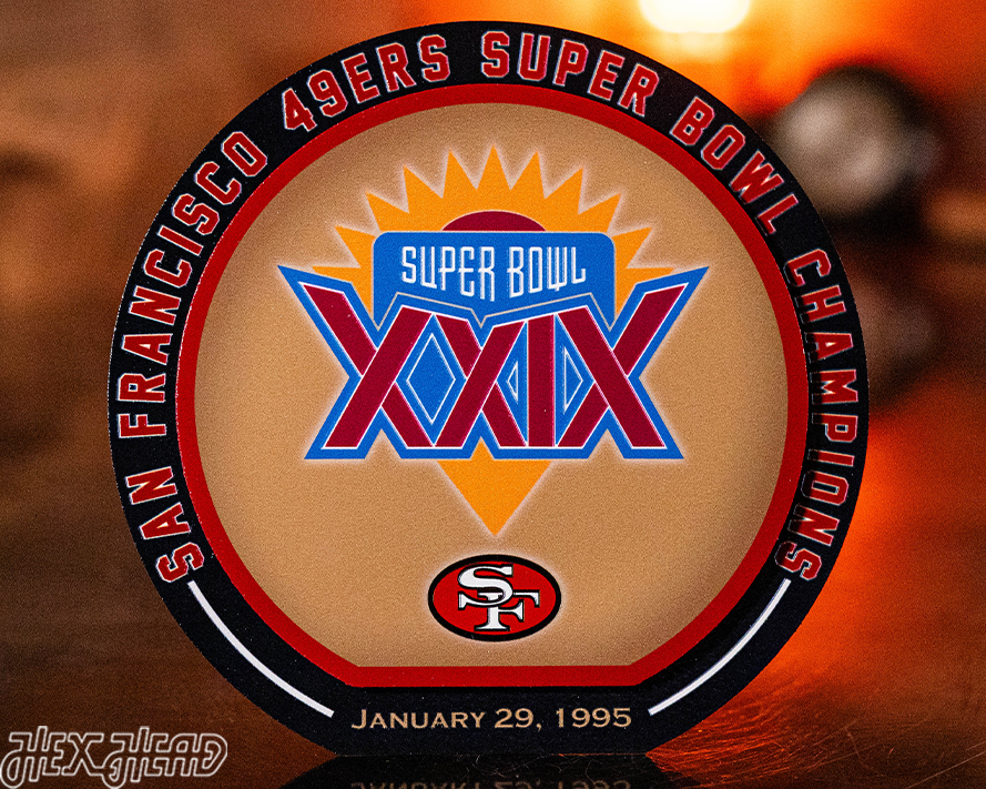 San Francisco 49ers Super Bowl XXIX "DOUBLE PLAY" On The Shelf or On The Wall
