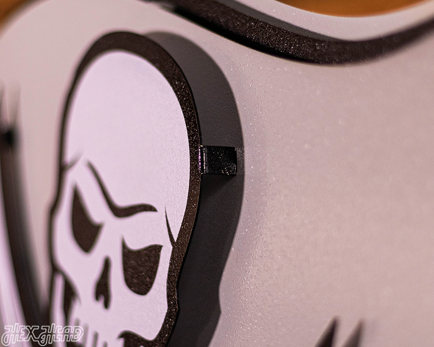 MONOCHROME - Tampa Bay Buccaneers "Buc's Jolly Roger Flag" 3D Vintage Metal Wall Art