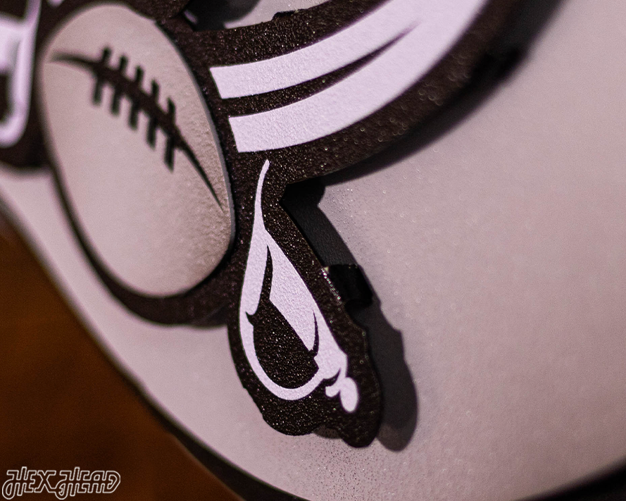 MONOCHROME - Tampa Bay Buccaneers "Buc's Jolly Roger Flag" 3D Vintage Metal Wall Art