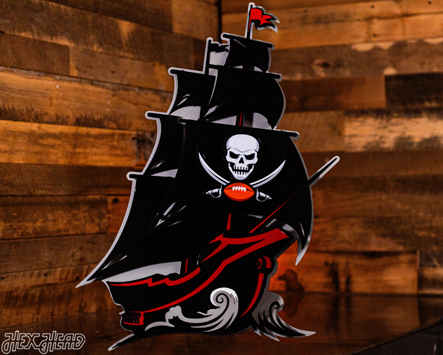 Tampa Bay Buccaneers Ship 3D Vintage Metal Wall Art