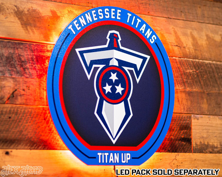 VARSITY Collection- Single Layer Tennessee Titans Metal Wall Art