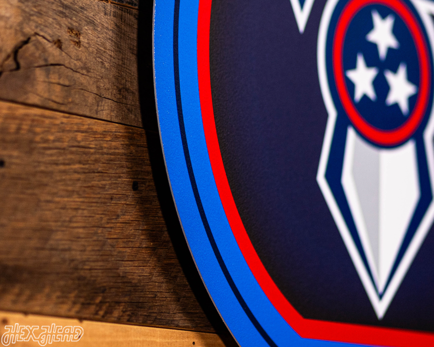 VARSITY Collection- Single Layer Tennessee Titans Metal Wall Art