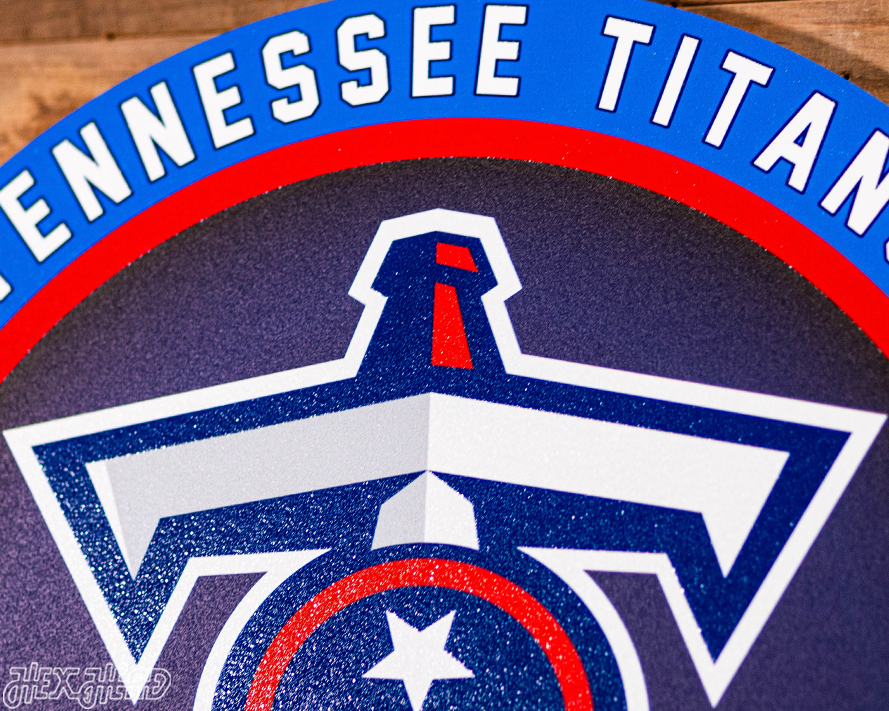 VARSITY Collection- Single Layer Tennessee Titans Metal Wall Art