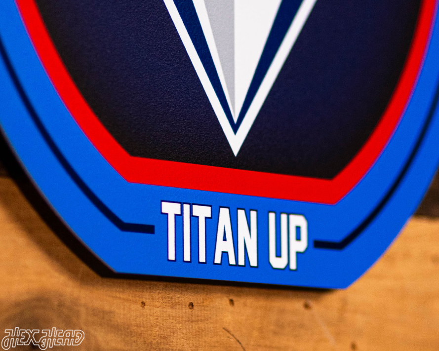 VARSITY Collection- Single Layer Tennessee Titans Metal Wall Art