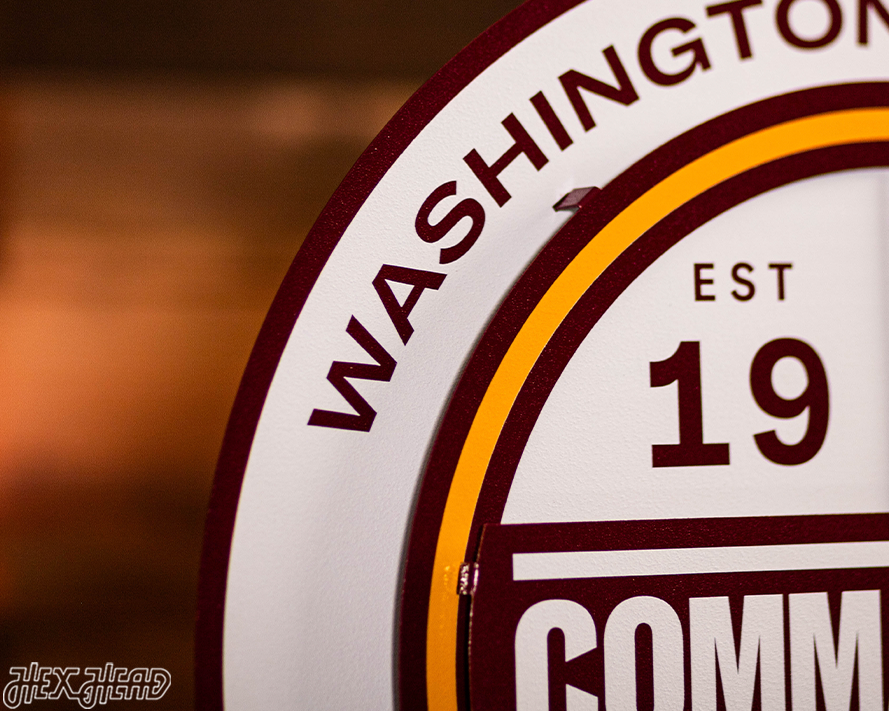 Washington Commanders Secondary Mark 3D Metal Wall Art