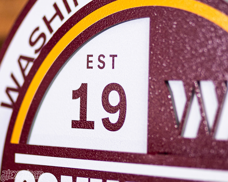 Washington Commanders Secondary Mark 3D Metal Wall Art