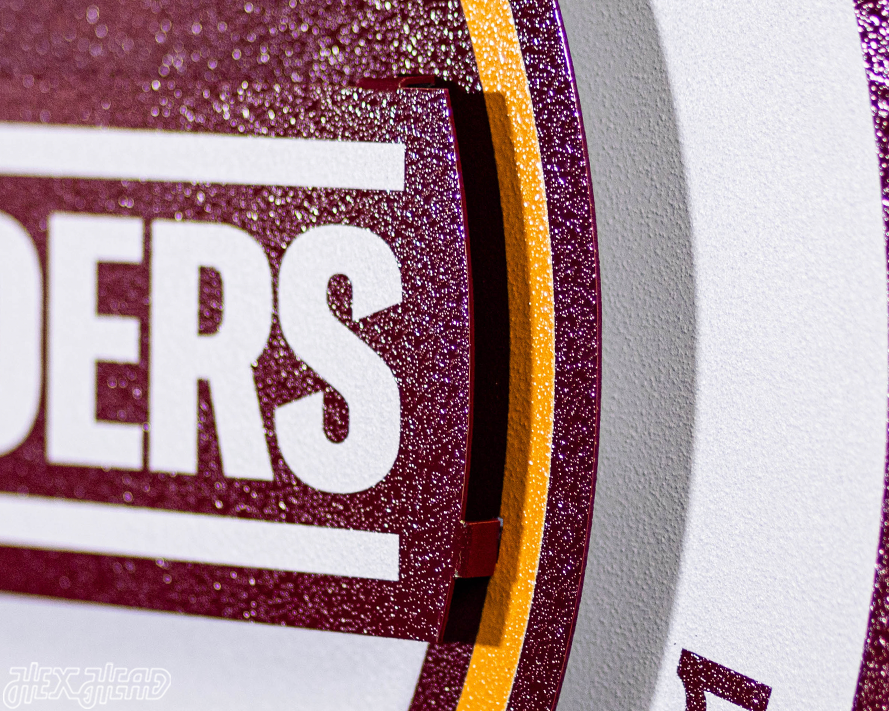 Washington Commanders Secondary Mark 3D Metal Wall Art