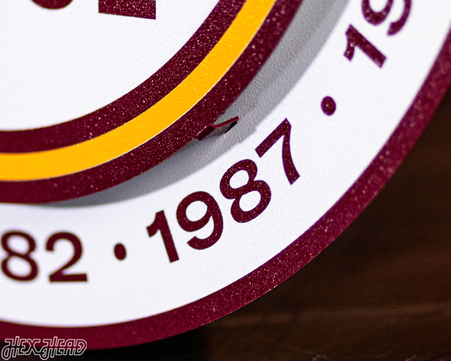 Washington Commanders Secondary Mark 3D Metal Wall Art