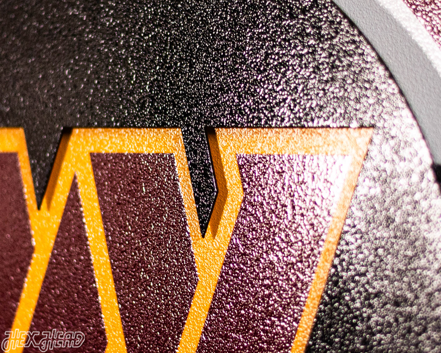 Washington Commanders DYNASTY - Super Bowl Wins w/ Replaceable Icon Plate 3D Vintage Metal Wall Art