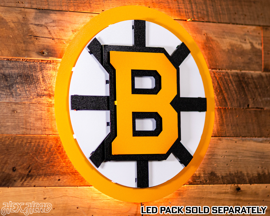 Boston Bruins NHL 3D Vintage Metal Wall Art