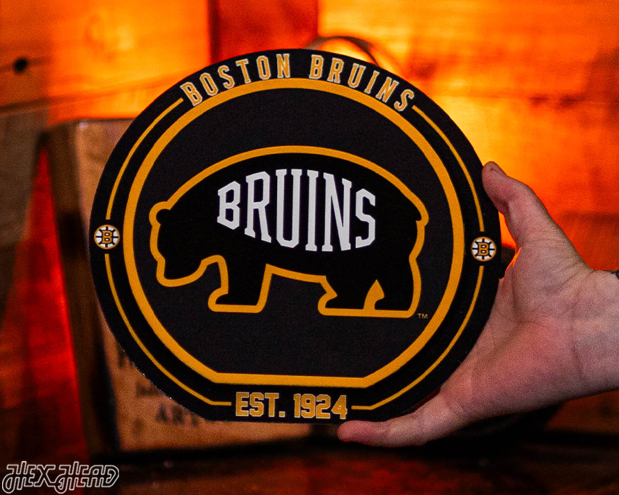 Boston Bruins "Double Play" On the Shelf or on the Wall Art