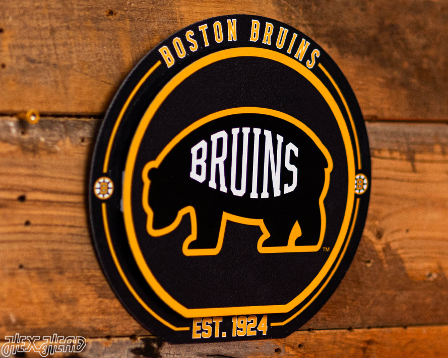 Boston Bruins "Double Play" On the Shelf or on the Wall Art