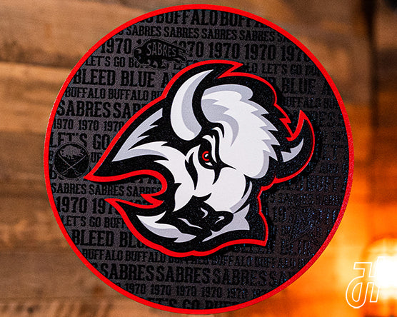 Buffalo Sabres NHL CRAFT SERIES 3D Vintage Metal Wall Art