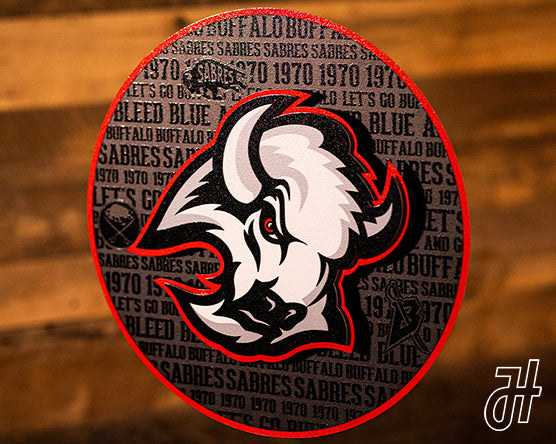 Buffalo Sabres NHL CRAFT SERIES 3D Vintage Metal Wall Art