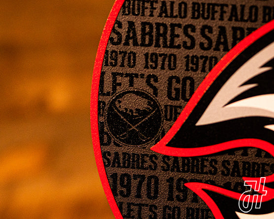 Buffalo Sabres NHL CRAFT SERIES 3D Vintage Metal Wall Art