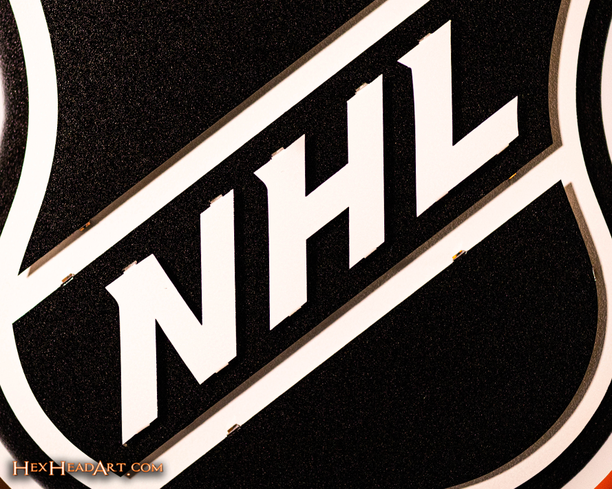 NHL National Hockey League Shield 3D Vintage Metal Wall Art