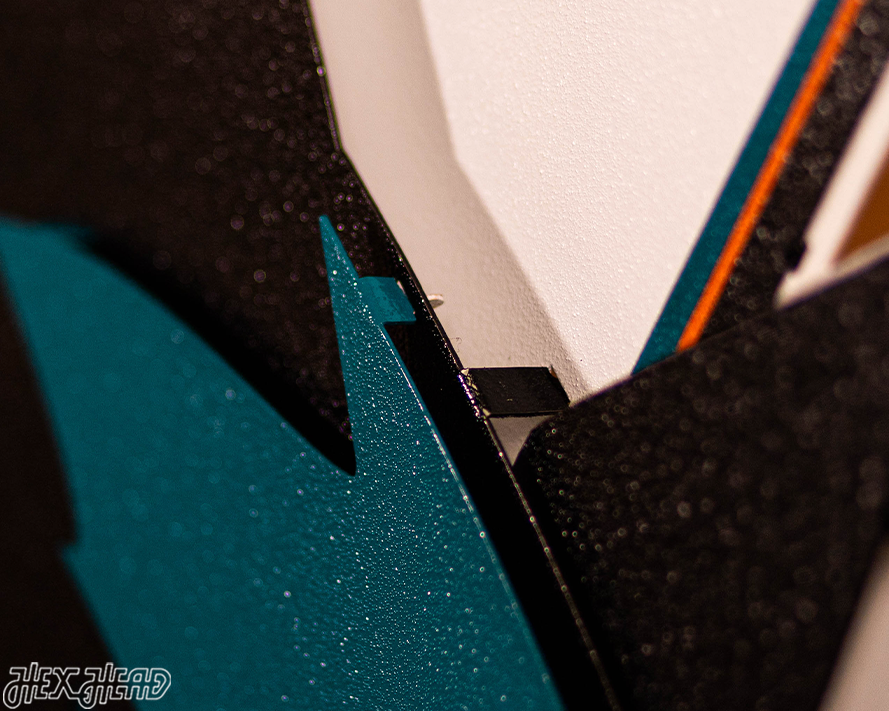 San Jose Sharks 3D Vintage Metal Wall Art