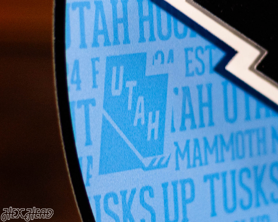 Utah Mammoth Craft Series 3D Embossed Metal Wall Art