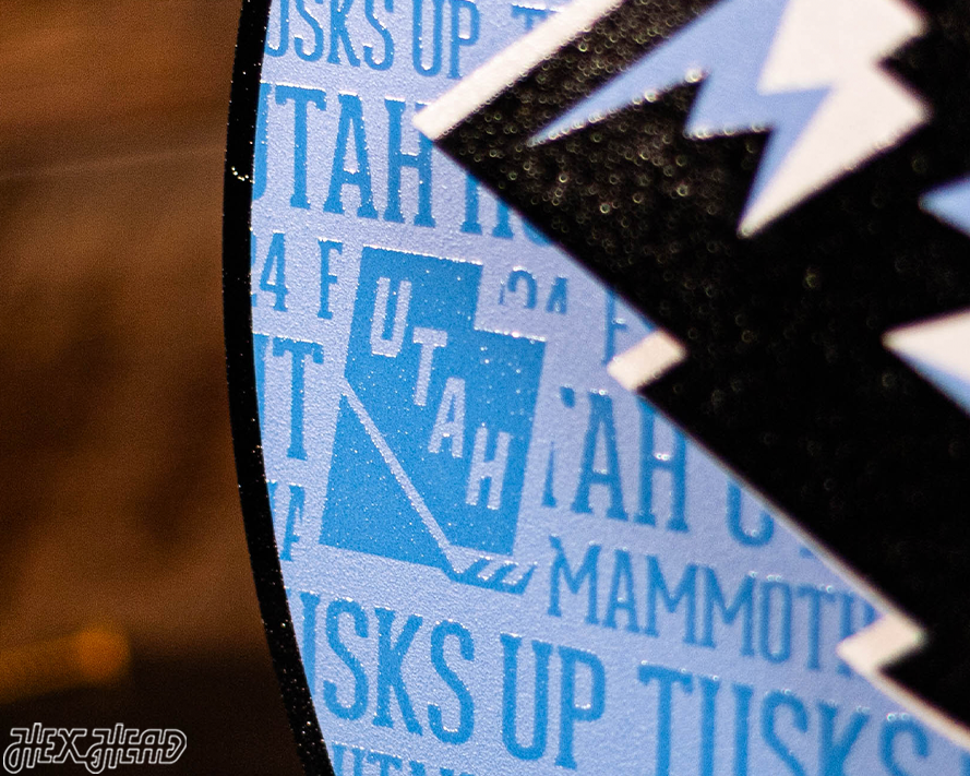 Utah Mammoth Craft Series 3D Embossed Metal Wall Art