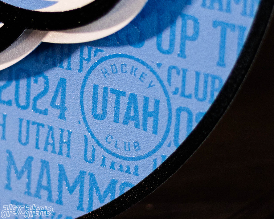 Utah Mammoth Craft Series 3D Embossed Metal Wall Art