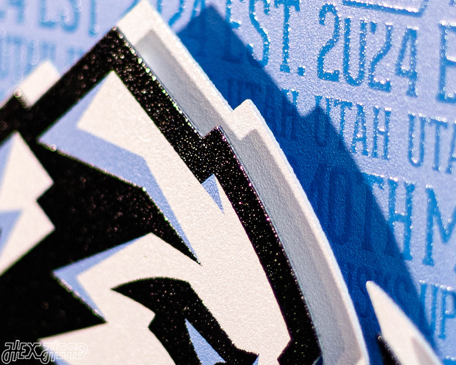 Utah Mammoth Craft Series 3D Embossed Metal Wall Art