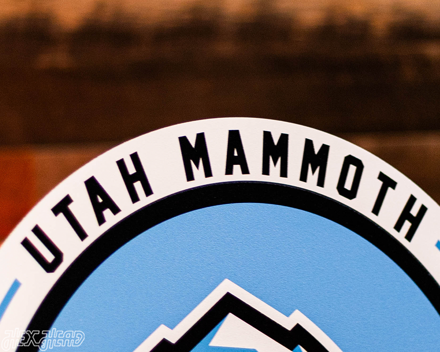 VARSITY Collection - Single Layer Utah Mammoth Metal Wall Art