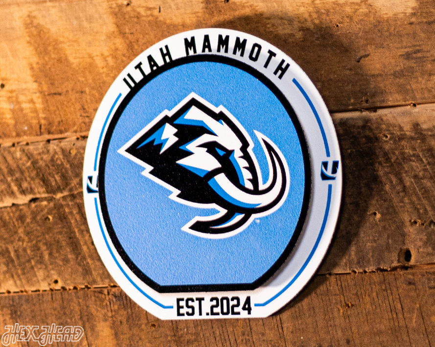 Utah Mammoth "Double Play" On the Shelf or on the Wall Art