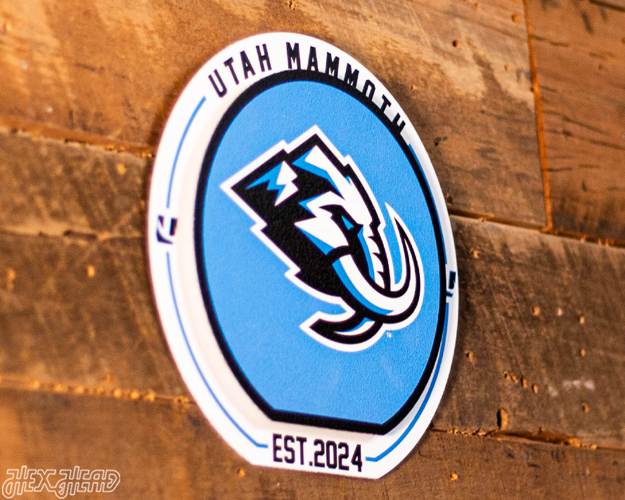 Utah Mammoth "Double Play" On the Shelf or on the Wall Art