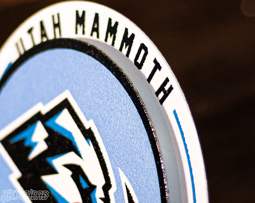 Utah Mammoth "Double Play" On the Shelf or on the Wall Art
