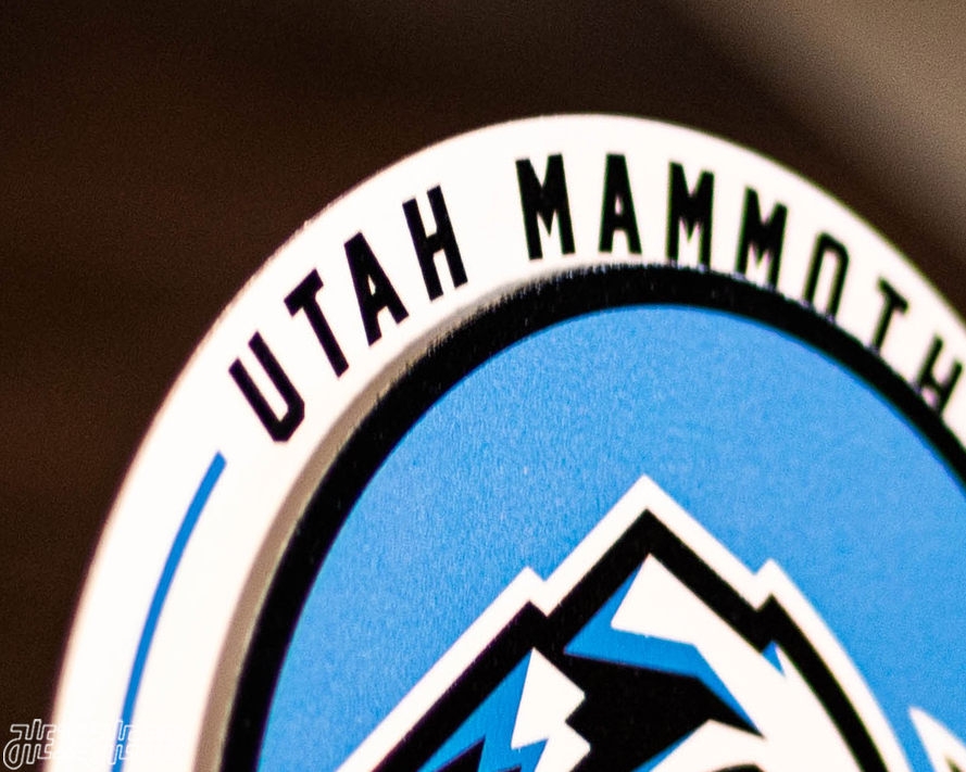Utah Mammoth "Double Play" On the Shelf or on the Wall Art