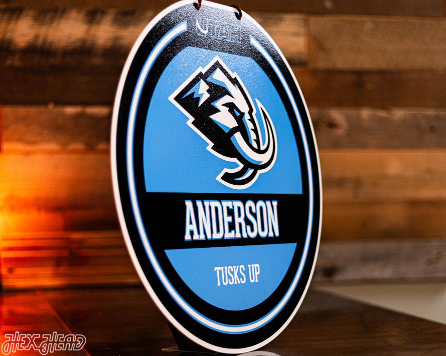 Utah Mammoth Personalized Monogram Metal Art