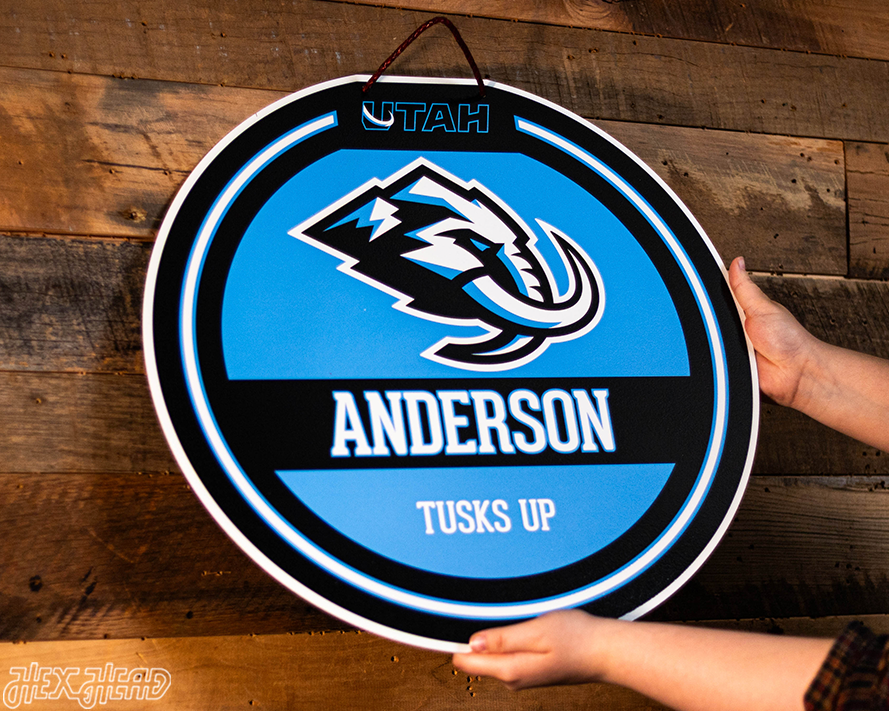 Utah Mammoth Personalized Monogram Metal Art