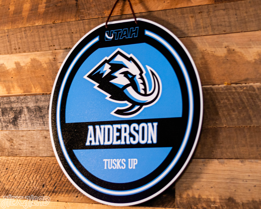 Utah Mammoth Personalized Monogram Metal Art