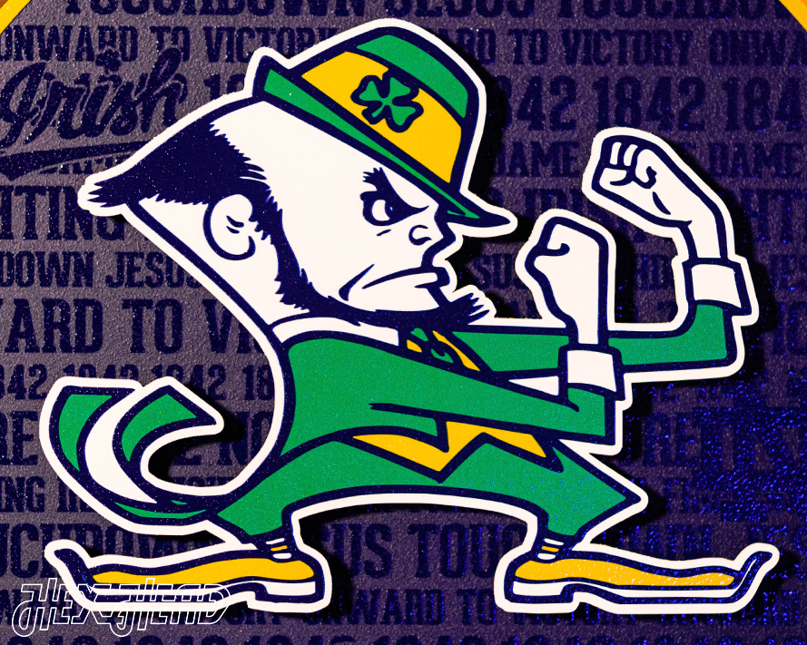 Notre Dame CRAFT SERIES 3D Embossed Metal Wall Art