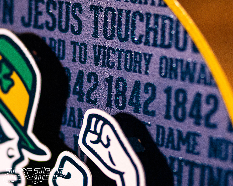 Notre Dame CRAFT SERIES 3D Embossed Metal Wall Art