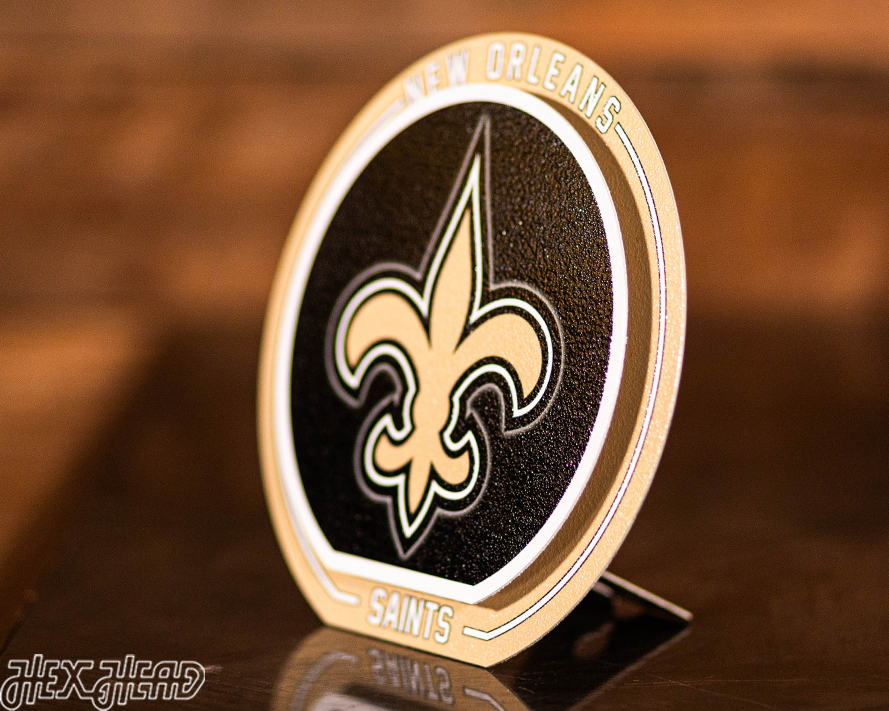 New Orleans Saints "Double Play" On the Shelf or on the Wall Art