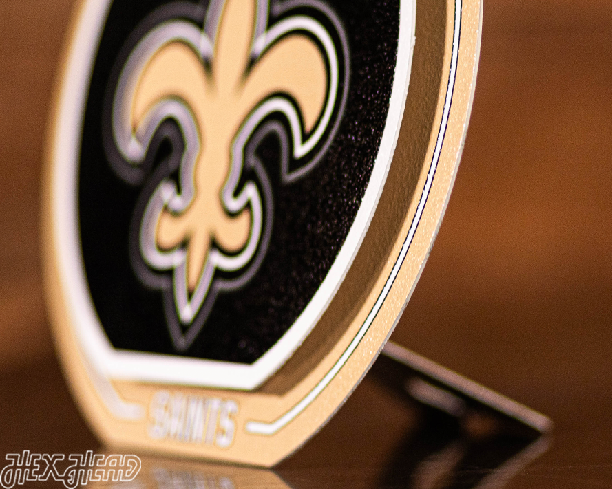 New Orleans Saints "Double Play" On the Shelf or on the Wall Art