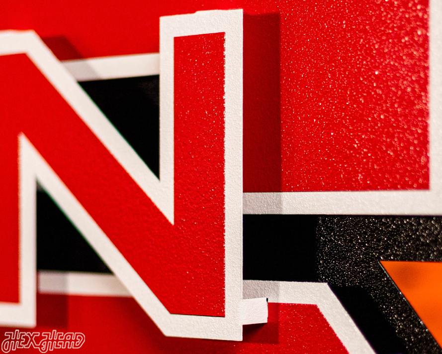 North Carolina State "Block NCS" 3D Vintage Metal Wall Art