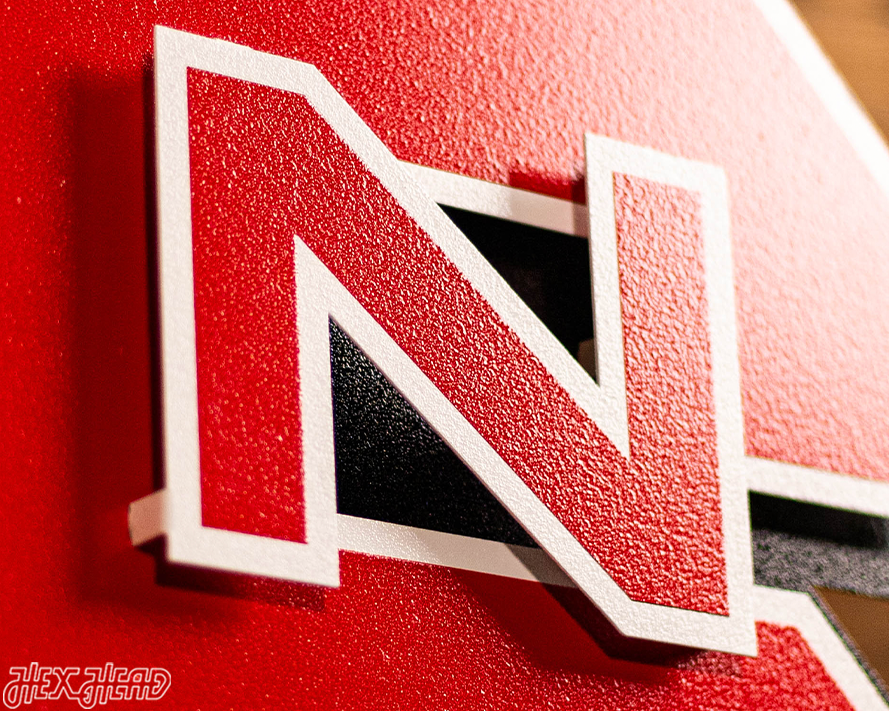 North Carolina State "Block NCS" 3D Vintage Metal Wall Art