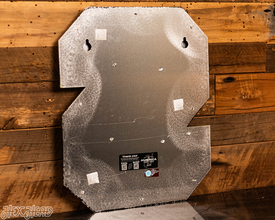 North Carolina State "Block NCS" 3D Vintage Metal Wall Art