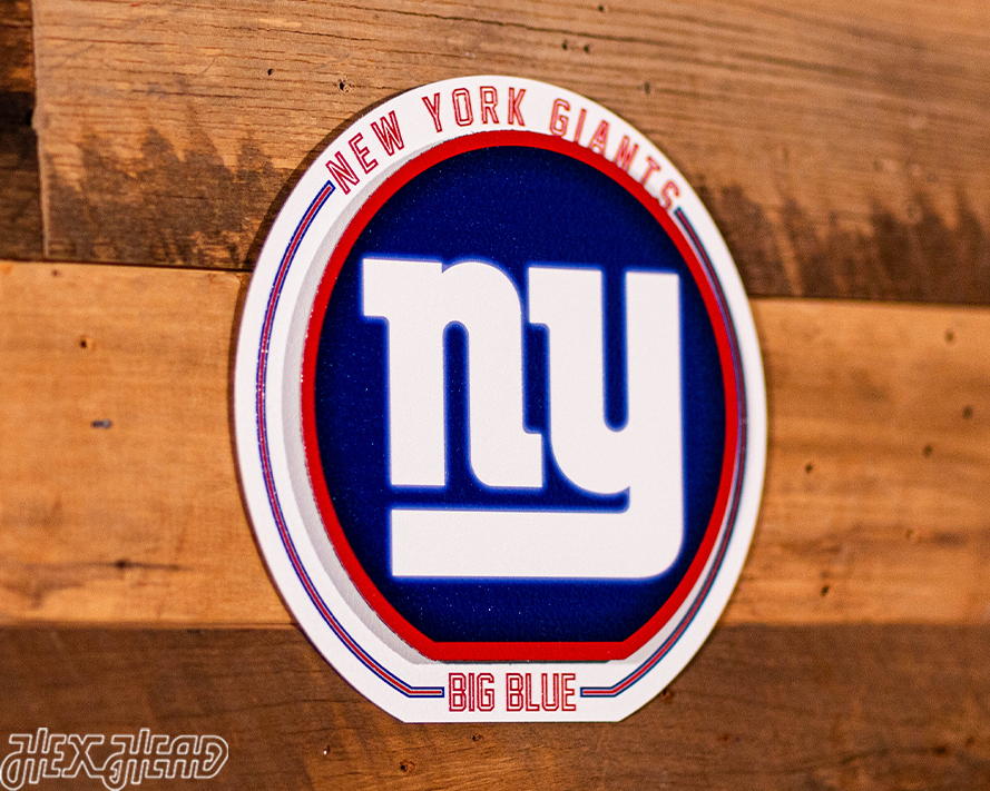 New York Giants Double Plays On the Shelf or on the Wall Art