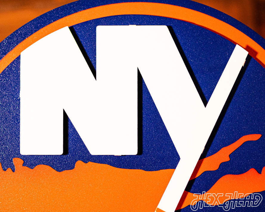New York Islanders NHL 3D Vintage Metal Wall Art