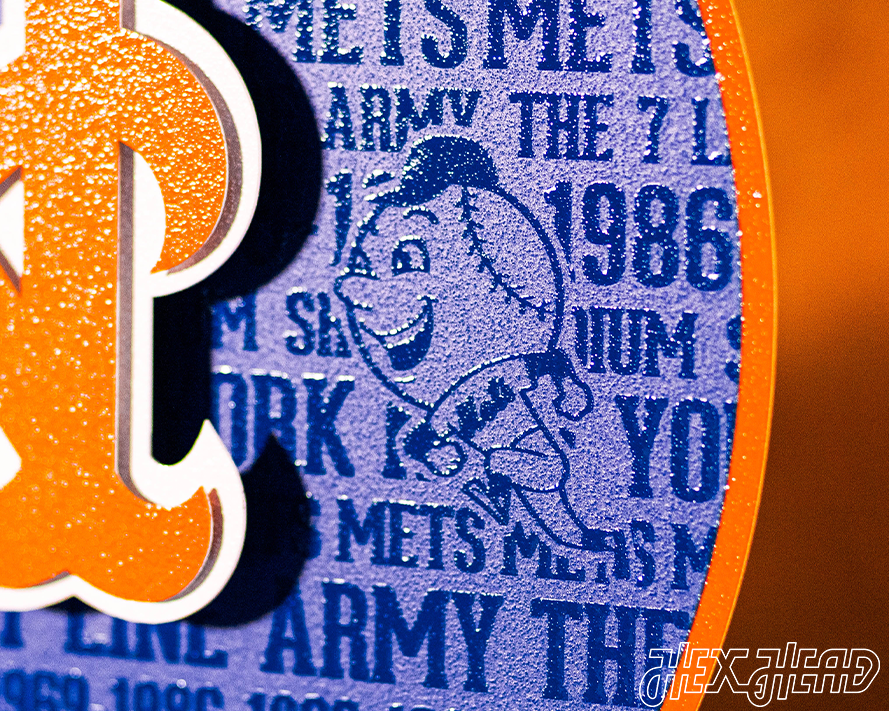 New York Mets CRAFT SERIES 3D Vintage Metal Wall Art