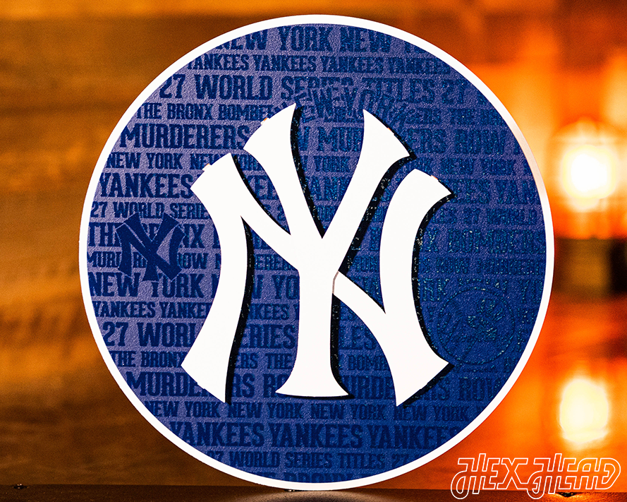 New York Yankees CRAFT SERIES 3D Embossed Metal Wall Art