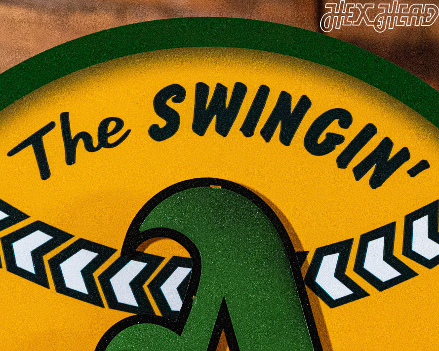 Oakland A's 1968 "The Swingin' A's" 3D Metal Wall Art